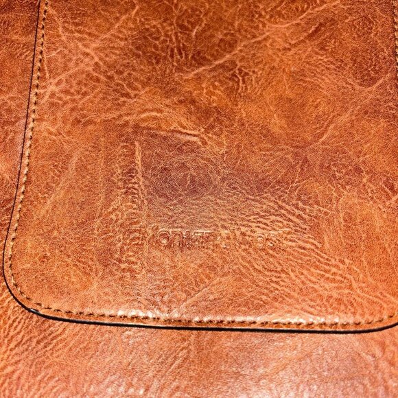montana west as new brown studded leather conceal and carry purse bag 5x10x12 - Picture 8 of 9